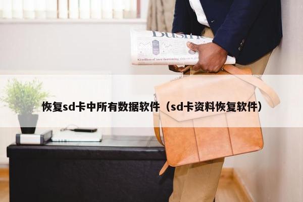 恢复sd卡中所有数据软件（sd卡资料恢复软件）
