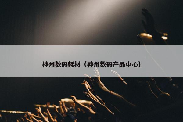 神州数码耗材（神州数码产品中心）