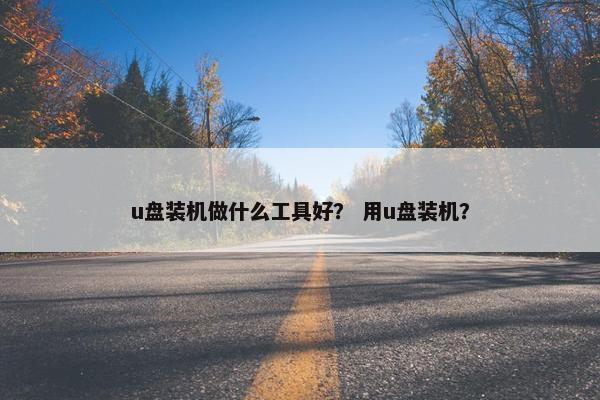 u盘装机做什么工具好？ 用u盘装机？