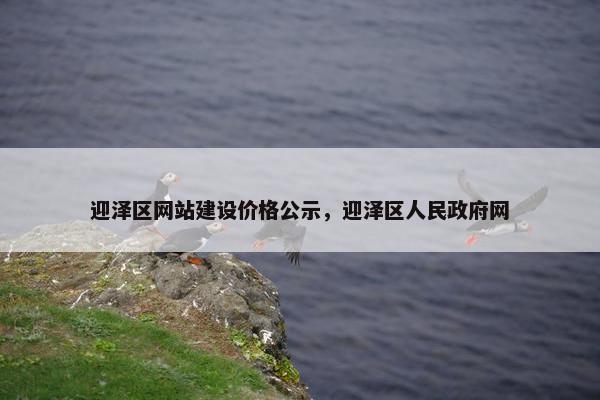 迎泽区网站建设价格公示，迎泽区人民政府网