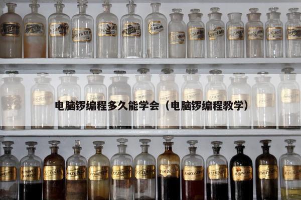 电脑锣编程多久能学会（电脑锣编程教学）
