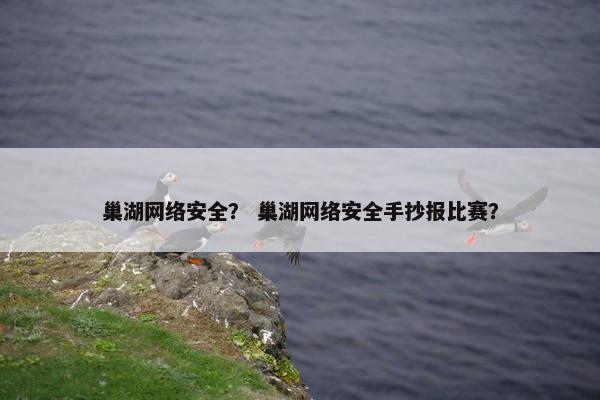 巢湖网络安全？ 巢湖网络安全手抄报比赛？