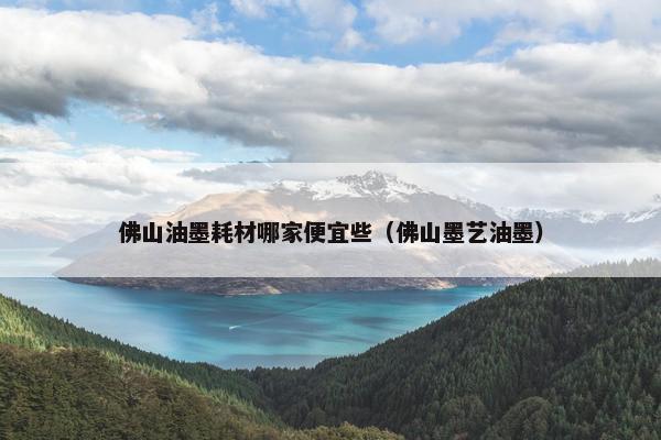 佛山油墨耗材哪家便宜些（佛山墨艺油墨）