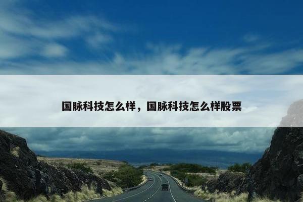 国脉科技怎么样，国脉科技怎么样股票