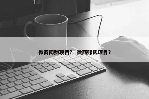 微商网赚项目？ 微商赚钱项目？
