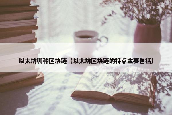 以太坊哪种区块链（以太坊区块链的特点主要包括）