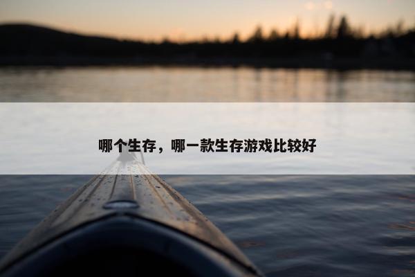 哪个生存，哪一款生存游戏比较好