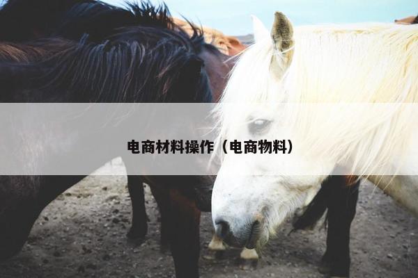 电商材料操作（电商物料）