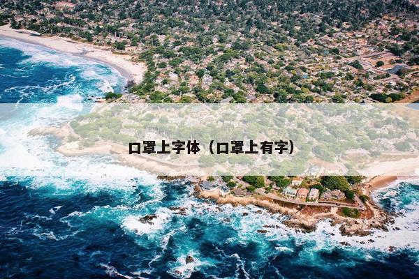口罩上字体（口罩上有字）