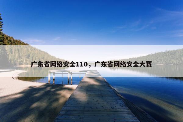 广东省网络安全110，广东省网络安全大赛