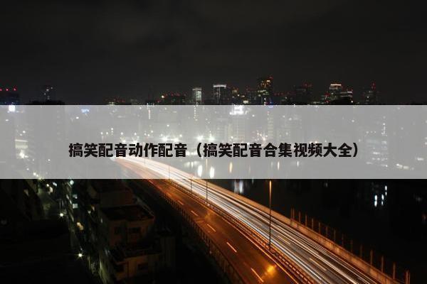 搞笑配音动作配音（搞笑配音合集视频大全）