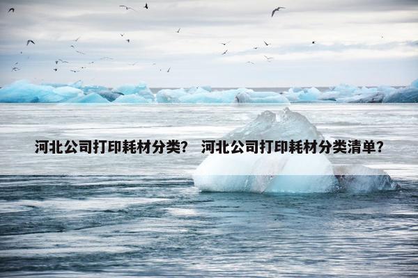 河北公司打印耗材分类？ 河北公司打印耗材分类清单？
