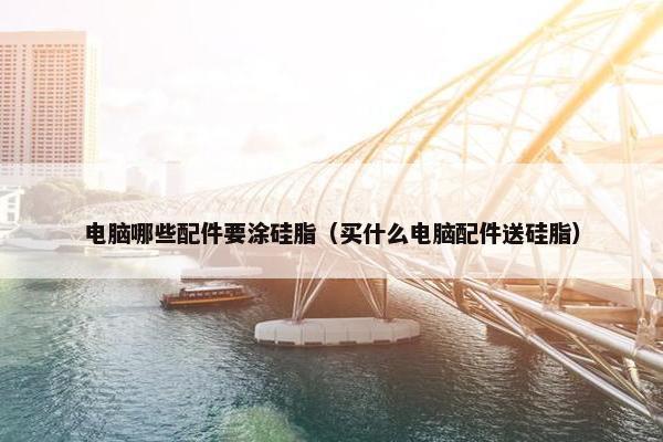 电脑哪些配件要涂硅脂（买什么电脑配件送硅脂）