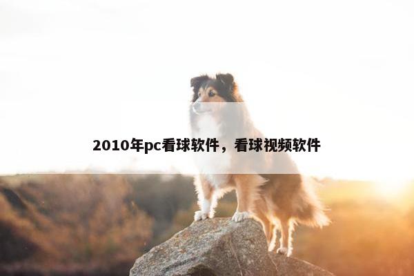 2010年pc看球软件，看球视频软件