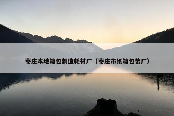 枣庄本地箱包制造耗材厂（枣庄市纸箱包装厂）