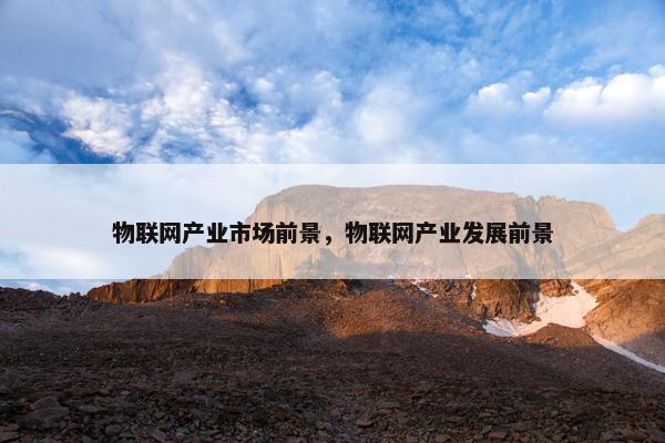 物联网产业市场前景，物联网产业发展前景