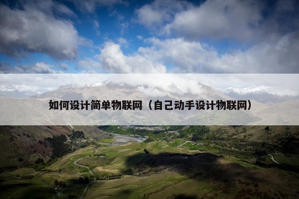 如何设计简单物联网（自己动手设计物联网）