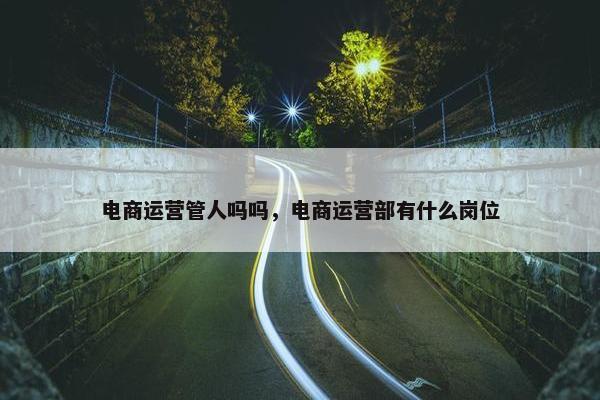 电商运营管人吗吗，电商运营部有什么岗位