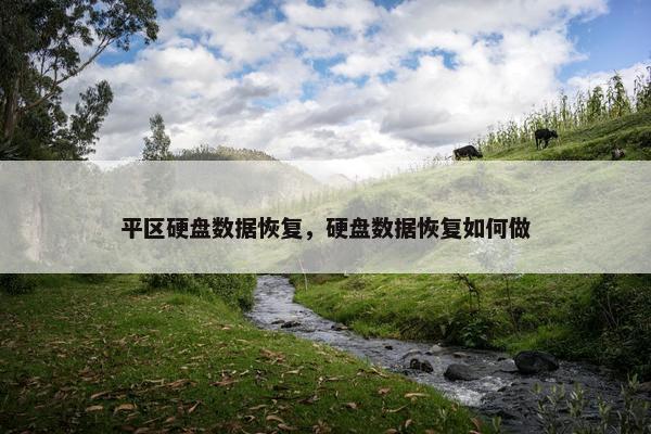 平区硬盘数据恢复，硬盘数据恢复如何做