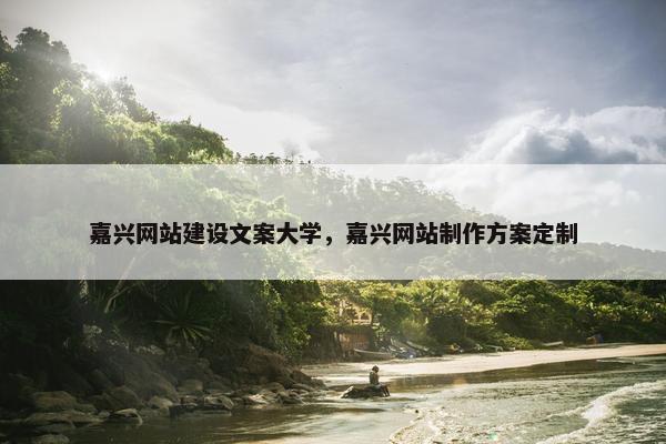 嘉兴网站建设文案大学，嘉兴网站制作方案定制