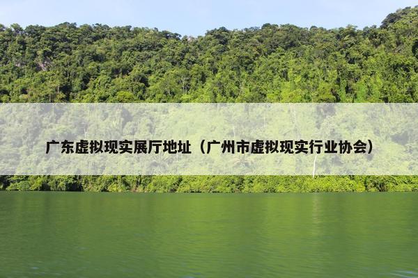 广东虚拟现实展厅地址（广州市虚拟现实行业协会）