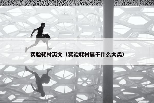 实验耗材英文（实验耗材属于什么大类）