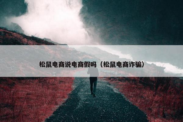 松鼠电商说电商假吗（松鼠电商诈骗）