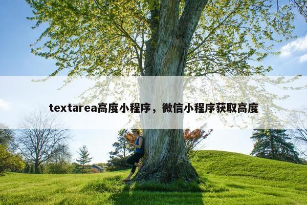 textarea高度小程序，微信小程序获取高度