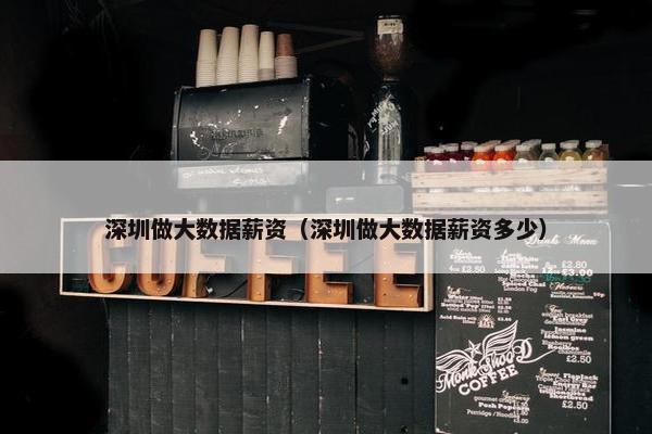 深圳做大数据薪资（深圳做大数据薪资多少）