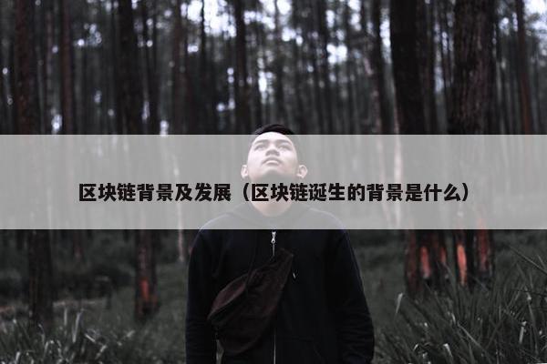 区块链背景及发展（区块链诞生的背景是什么）