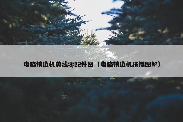 电脑锁边机剪线零配件图（电脑锁边机按键图解）