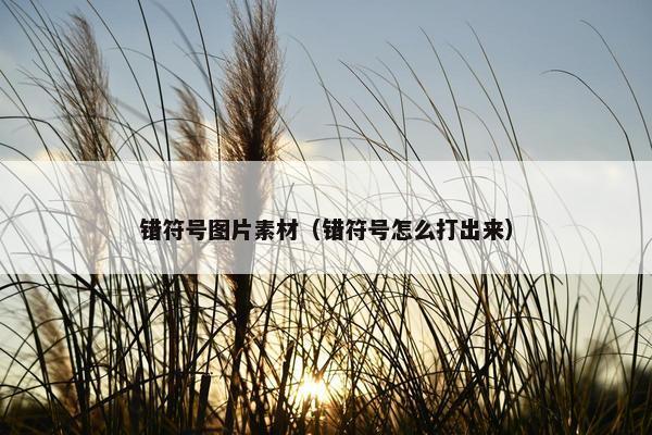 错符号图片素材（错符号怎么打出来）