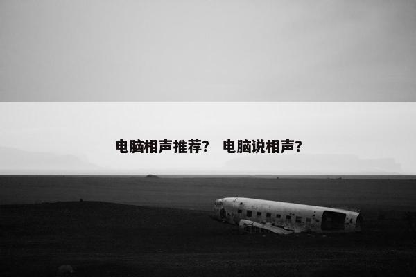 电脑相声推荐？ 电脑说相声？