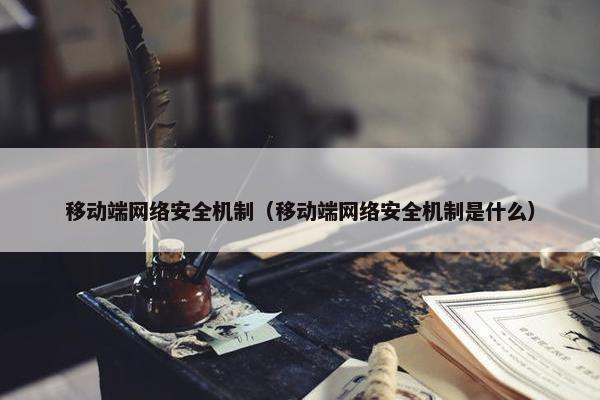 移动端网络安全机制（移动端网络安全机制是什么）