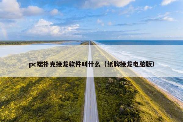 pc端扑克接龙软件叫什么（纸牌接龙电脑版）