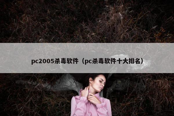 pc2005杀毒软件（pc杀毒软件十大排名）