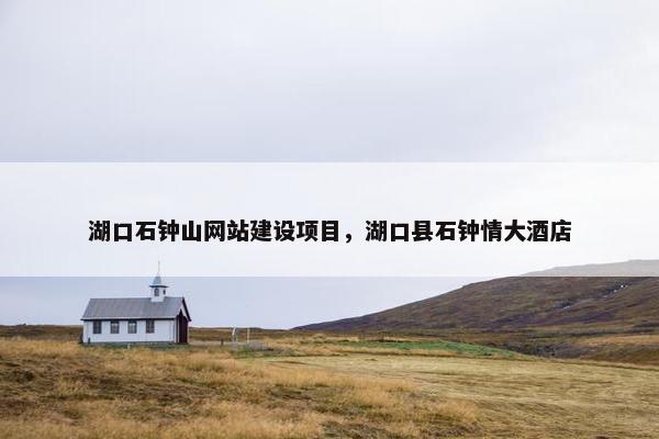 湖口石钟山网站建设项目，湖口县石钟情大酒店