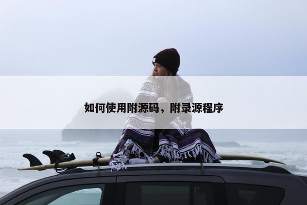 如何使用附源码，附录源程序