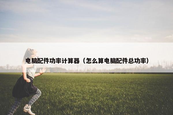 电脑配件功率计算器（怎么算电脑配件总功率）