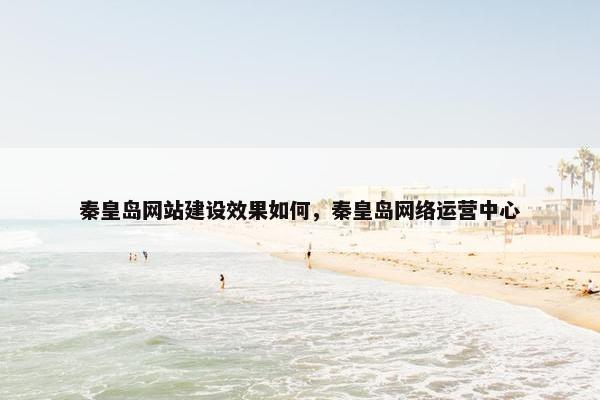 秦皇岛网站建设效果如何，秦皇岛网络运营中心