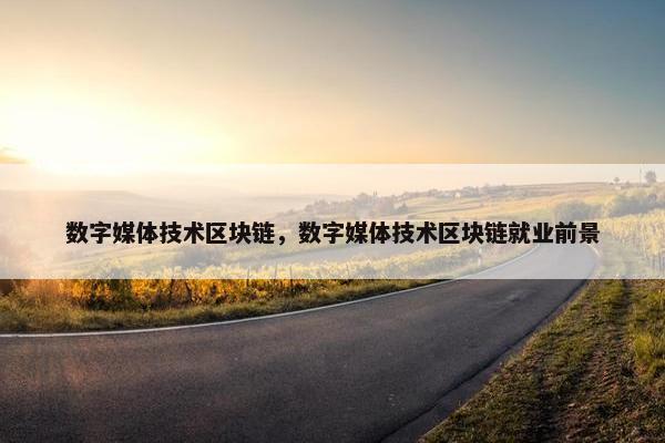 数字媒体技术区块链，数字媒体技术区块链就业前景