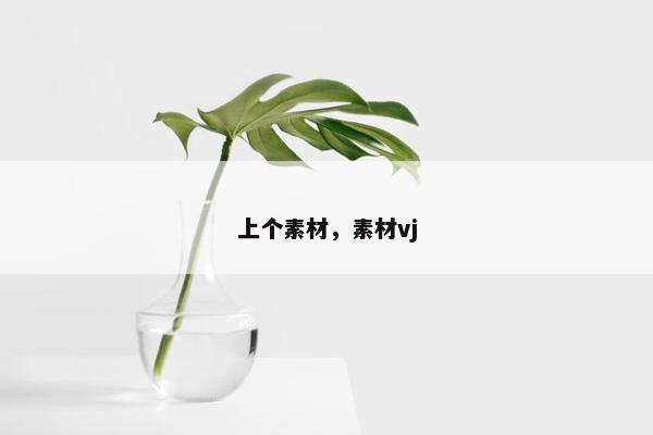 上个素材，素材vj