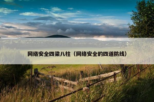 网络安全四梁八柱（网络安全的四道防线）