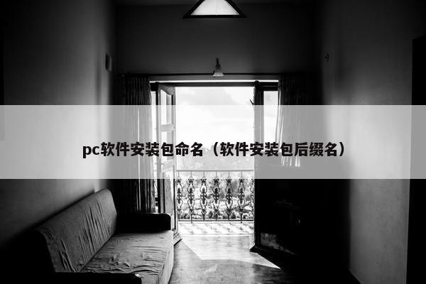 pc软件安装包命名（软件安装包后缀名）