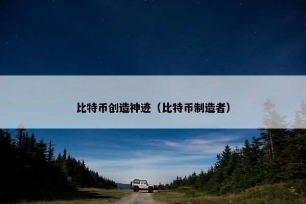 比特币创造神迹（比特币制造者）