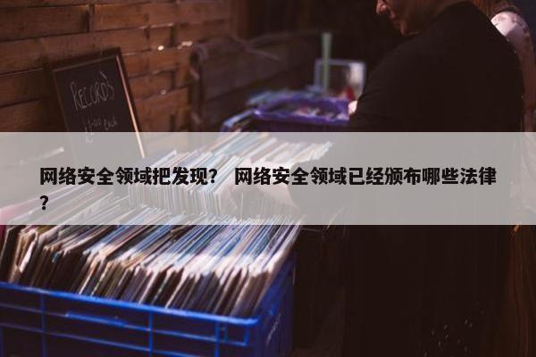 网络安全领域把发现？ 网络安全领域已经颁布哪些法律？