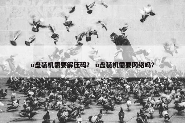 u盘装机需要解压码？ u盘装机需要网络吗？