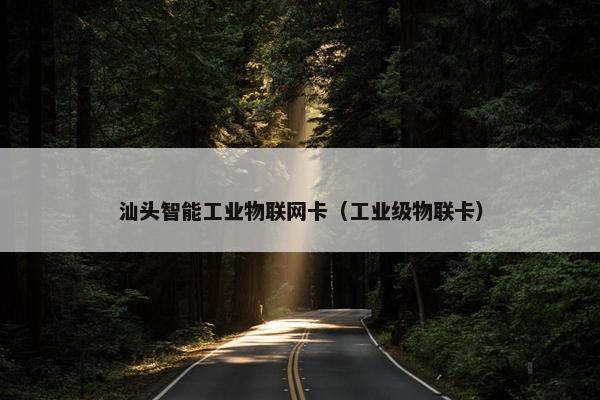 汕头智能工业物联网卡（工业级物联卡）