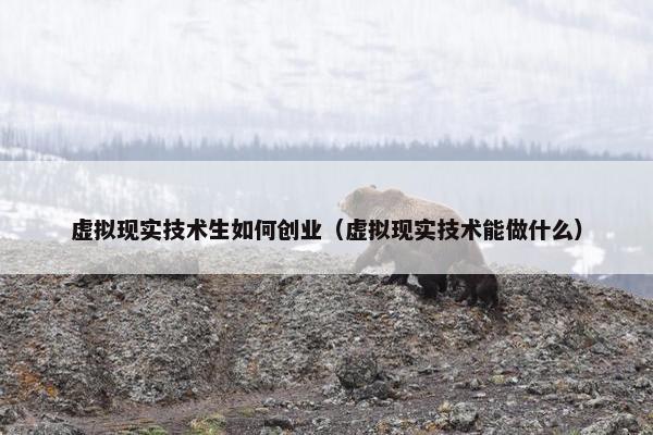 虚拟现实技术生如何创业（虚拟现实技术能做什么）