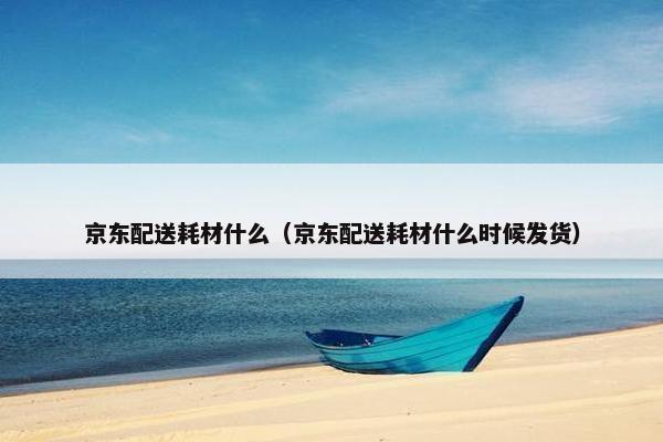 京东配送耗材什么（京东配送耗材什么时候发货）